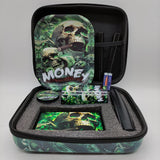 Scale Skull Money Design Smoking Kit - 7 Piece