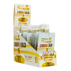 Krave Liquid Gold Pouch - Display of 10 (MSRP $14.99 Each)