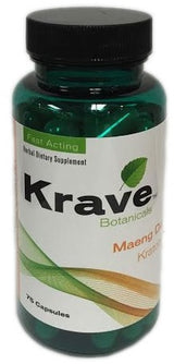 Krave Kratom 75ct Capsules (MSRP $24.99)