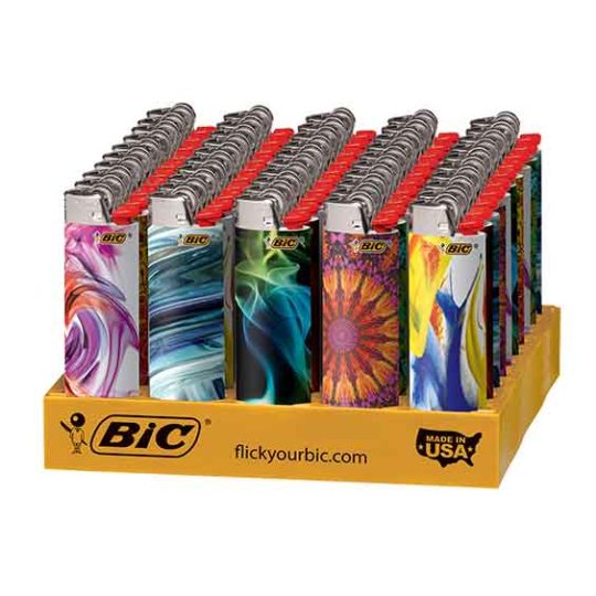 Bic Lighter Blown Glass - Display of 50ct