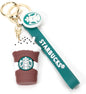 Character Keychain 3D Rubber Starbucks Design A25