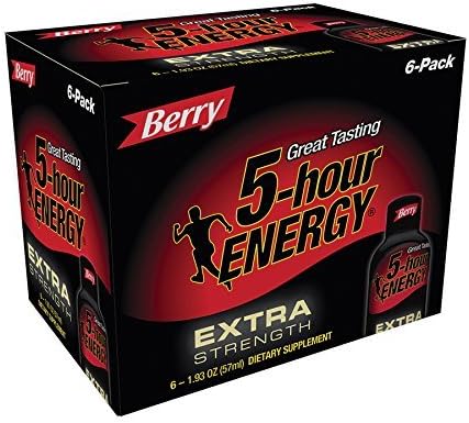 5 Hour Energy Drink - Display of 6 (MSRP $3.99 Each)