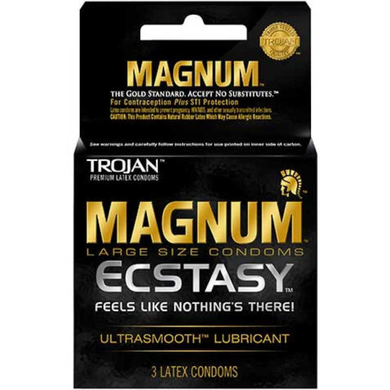 Trojan Magnum Ecstasy 3pk 6ct Bundle