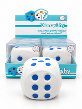 Jumbo Dice Squishy Toy - Display of 4