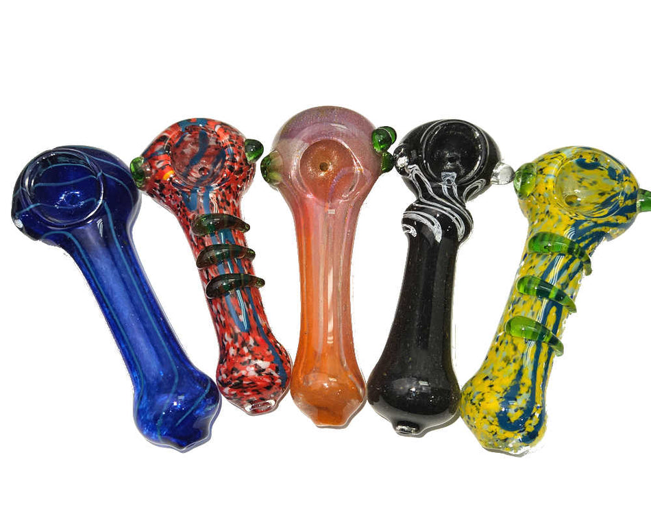 4.5" Fancy Design Hand Pipes - Jar of 15 (MSRO $29.99 Each)