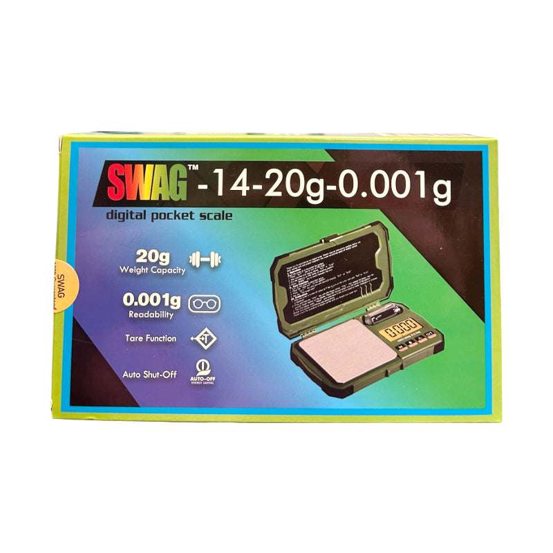SWAG Digital Pocket Scale - 14 - 20g x 0.001g (MSRP $29.99)