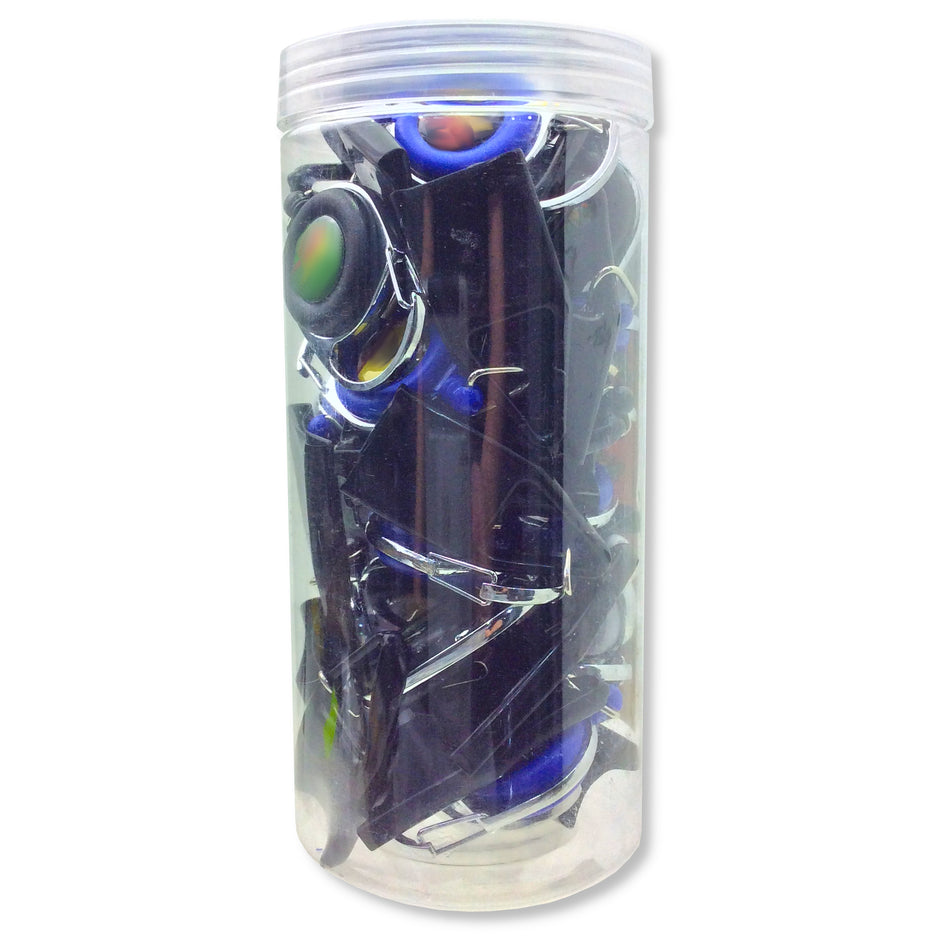 Premium Clip Lighter Leash Jar of 20 Pcs