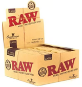 RAW Classic Connoisseur Papers + Tips King Size Slim - Display of 24