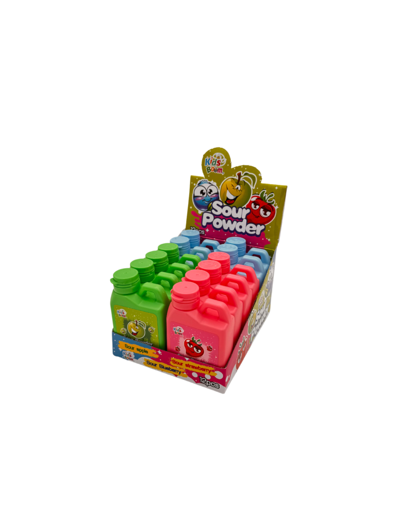 Kids Boom Sour Powder Candy - Display of 12 (MSRP $4.99 Each)