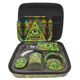 Bong Shapes & Triangles Design Smoking Kit - 7 Piece