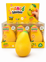 Try Me Jumbo Mango Squishy Toy - Display of 4