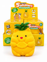Scented SoftMart Jumbo Pineapple Squishy Toy - Display of 4