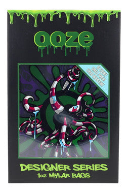 Ooze Octo Mylar Bags 1oz - Display of 10