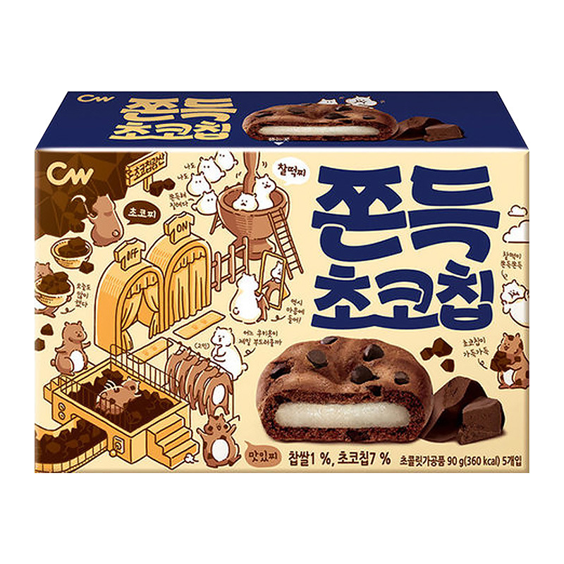 CW Mochi Cookies 90g Box - Exotic Snacks (Korea)