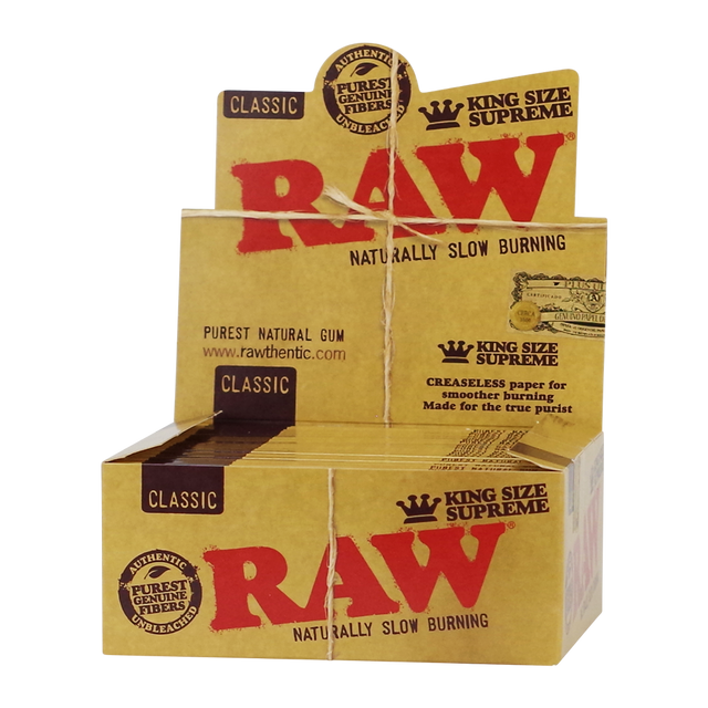 RAW Classic Papers King Size Supreme - Display of 24