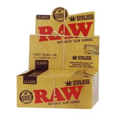 RAW Classic Papers King Size Supreme - Display of 24