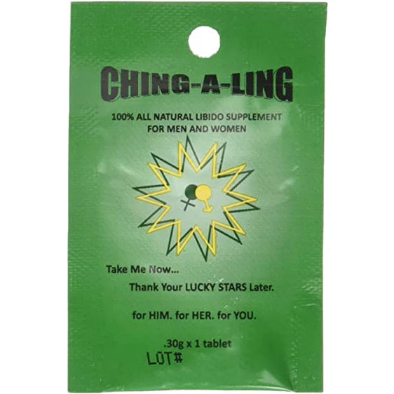 Ching-a-Ling 300mg Tablets Sexual Enhancement - Display of 25
