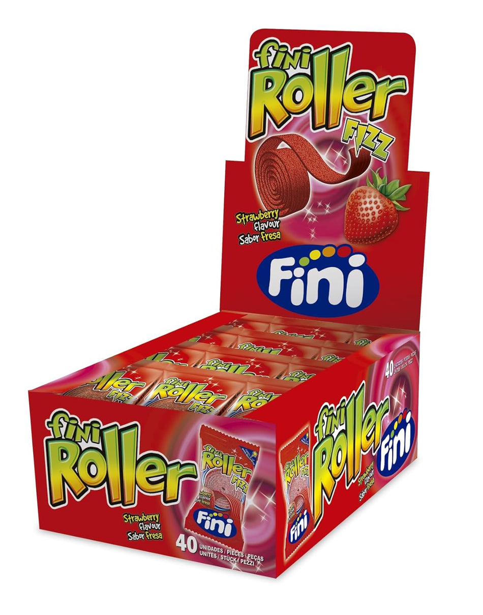 Fini Roller Strawberry 20g - Display of 40 (MSRP $0.99 Each)