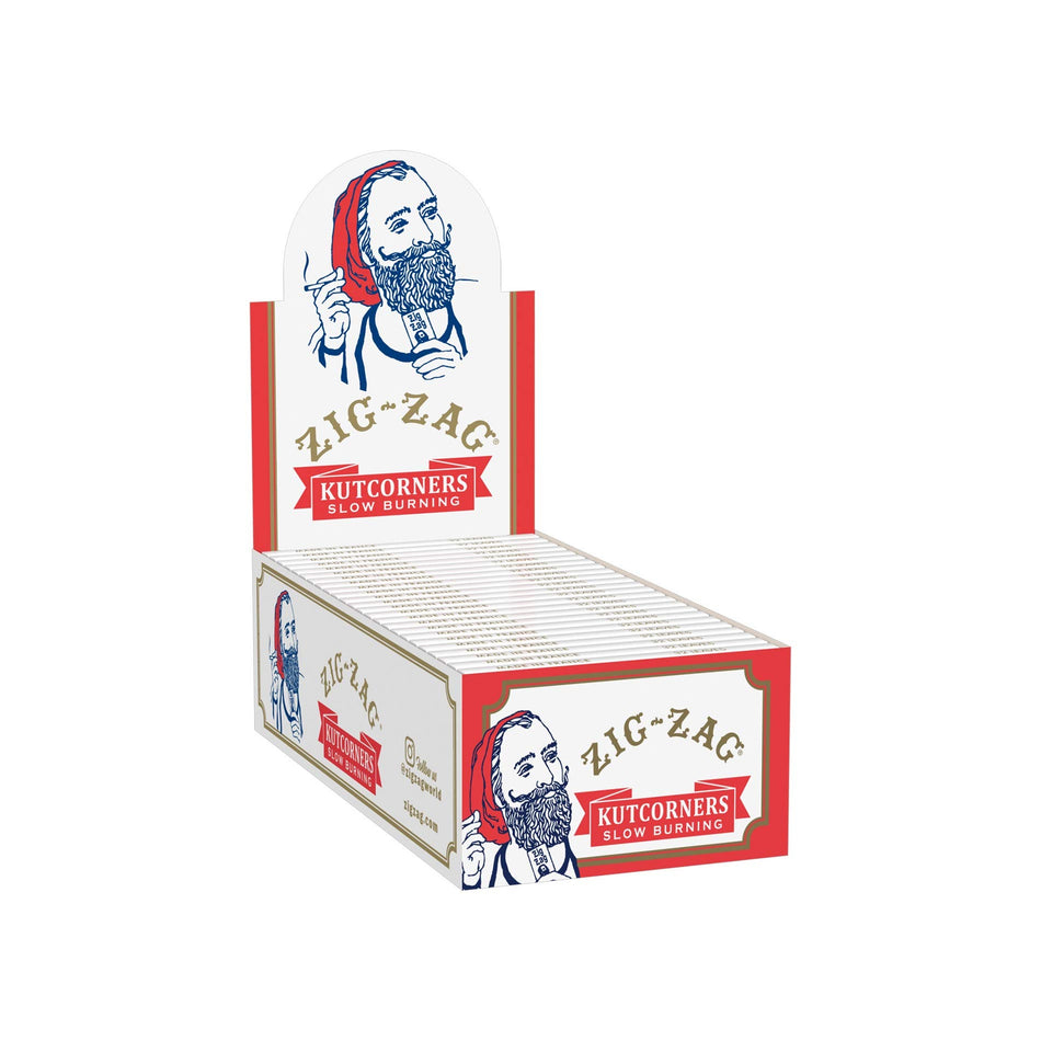 Zig Zag Kutcorners Slow Burning Papers - Display of 24