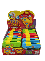 Kids Boom Toy Gun Lollipop Despenser - 12 Piece Display