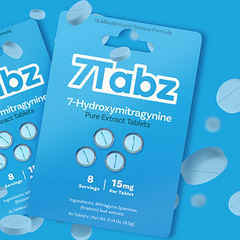 7Tabz 7-Hydroxymitragynine Pure Extract 15mg Tablets - 4 Pack/Display of 10 (MSRP $29.99 Each)