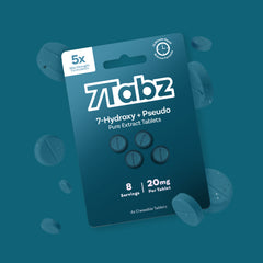 7Tabz 7-Hydroxy + Pseudo Pure Extract 20mg Tablets - 4 Pack/Display of 10 (MSRP $29.99 Each)