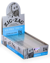 Zig Zag Ultra Thin Rolling Papers 1 1/4 - Display of 24