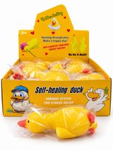Self Healing Rubber Duck Squishy Toy - Display of 20