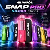 Mr. Vapor Snap Pro Kit 50K Puffs Disposable Vape - Display of 5
