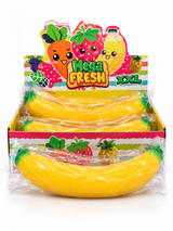Mega Fresh XXL Bannana Squishy Toy - Display of 8