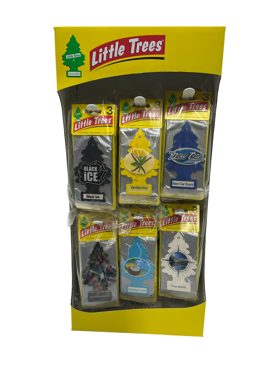 Little Trees Air Fresheners 48 3PK/8CT Display 6 Scents (MSRP $9.99ea)