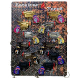 Techno Torch Revolver Lighter Assorted Design - Display of 12 (MSRP $14.99 Each)