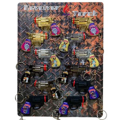 Techno Torch Revolver Lighter Assorted Design - Display of 12 (MSRP $14.99 Each)