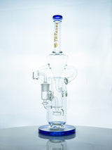 Tsunami 13in Glass Water Pipe Concentrate Rig Shower Head Swiss Recycler (MSRP $149.99)