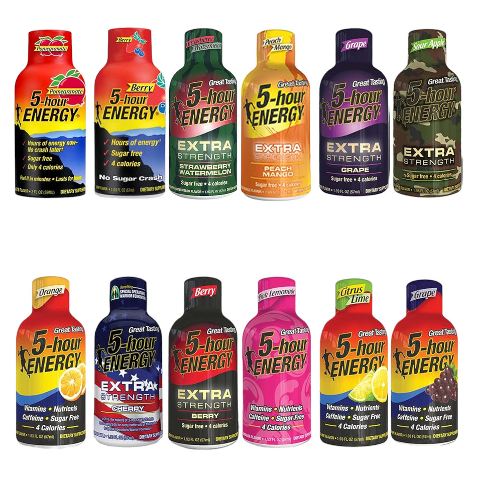 5 Hour Energy Drink - Display of 12 (MSRP $3.99 Each)