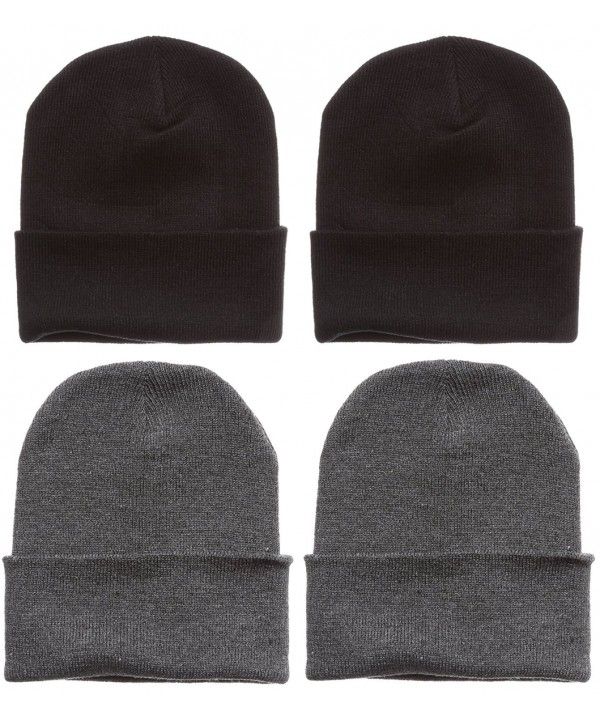 Skull Cap Beanie Plain Colors - Bag of 12pc