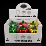 Crushers Bell Pepper Design 63mm Grinder - Display of 6