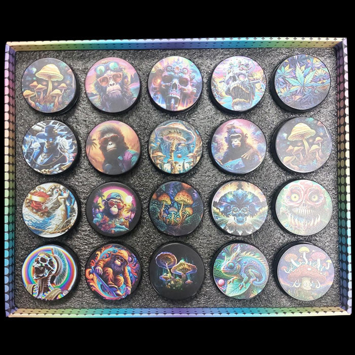 Crushers Premium 50mm Herb Grinders - Display of 20