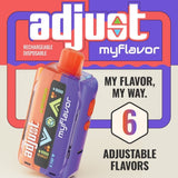 Adjust MyFlavor 40K Puffs 20mL Disposable Vape - Display of 5 (MSRP $24.99 Each)
