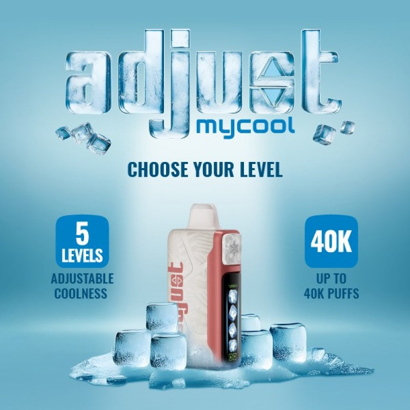 Adjust MyCool 40K Puffs 20mL Disposable Vape - Display of 5 (MSRP $24.99 Each)