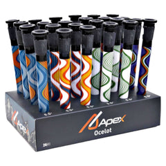 Apex Glass 5.5 Inch Ocelot 24 Piece Display