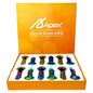 Apex 4 Inch Assorted Color Glass Hand Pipe 12ct Display