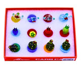Apex Premium Glass Carb Cap Assorted Designs - Display of 12 (CCP-500)