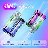 ARC DC 16000 Puffs Disposable Vape - Display of 5 (MSRP $19.99 Each)