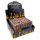 Assorted Color Metal Chillum With Dagger Teeth 100CT Display