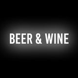 Beer & Wine LED Neon Sign (30" x 6.5")