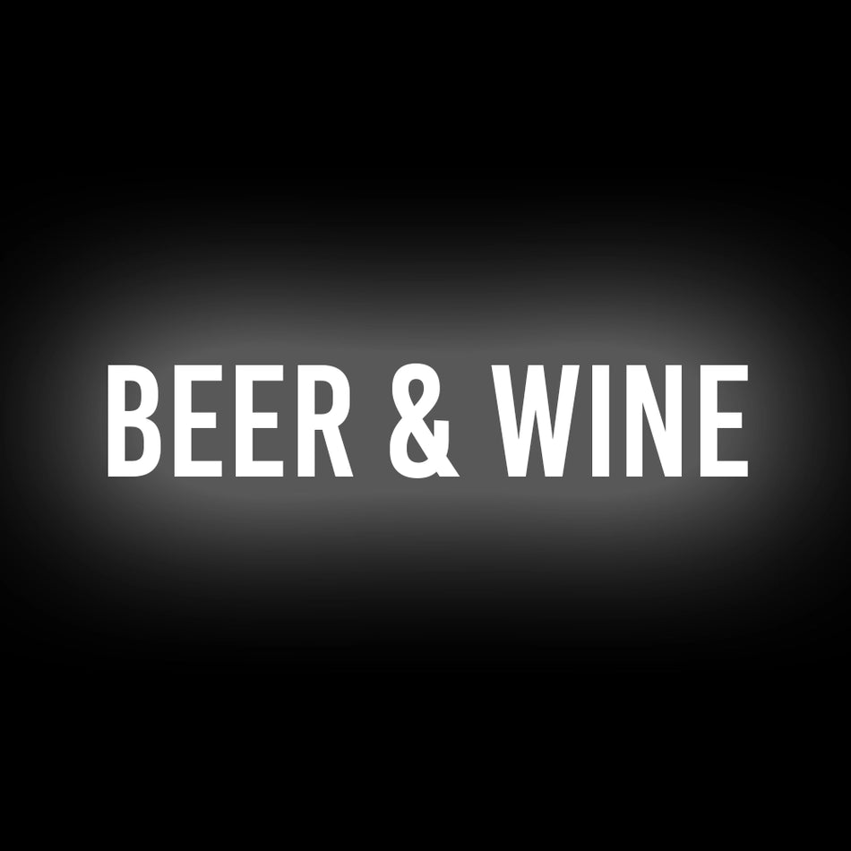 Beer & Wine LED Neon Sign (30" x 6.5")