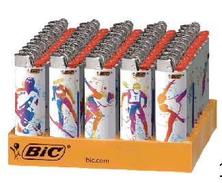 Bic Lighter Winter Sports - Display of 50ct