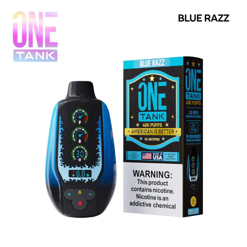 One Tank 40K Puffs Disposable Vape - Display of 5 (MSRP $19.99 Each)