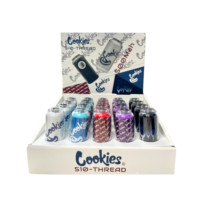Cookies 500mAh 510 Cartridge Battery - Display of 20 (MSRP $19.99 Each)